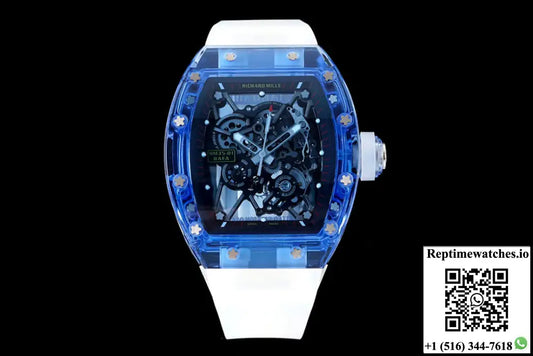 Richard Mille RM35-01 RM Factory Blue Skeleton Dial - Watches