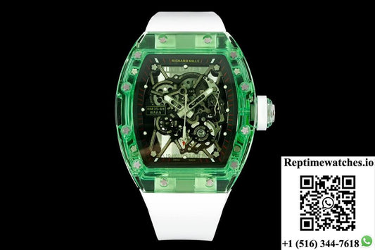 Richard Mille Rm35-01 Rm Factory Green Transparent Case-Rep Time Watches