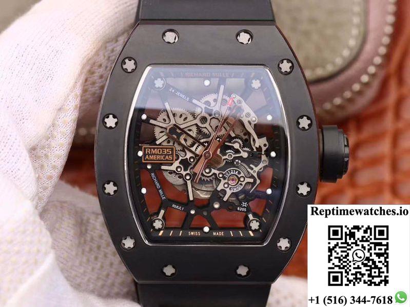 Richard Mille Rm35-02 Americas Kv Factory Skeleton Dial-Rep Time Watches