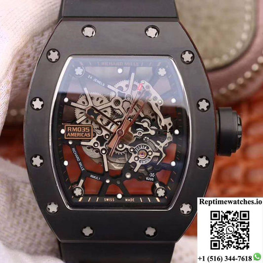 Richard Mille Rm35-02 Americas Kv Factory Skeleton Dial-Rep Time Watches
