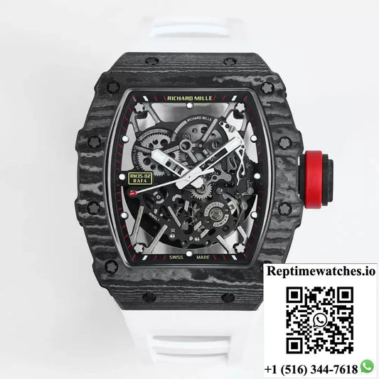 Richard Mille RM35-02 BBR Factory Carbon Fiber Skeleton Dial - Watches