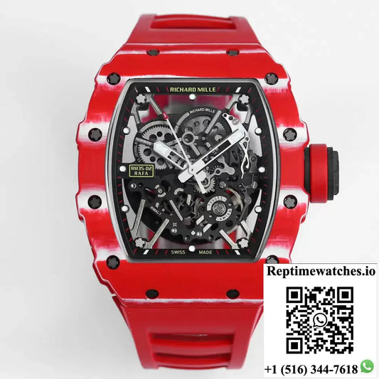 Richard Mille RM35-02 BBR Factory Red Carbon Fiber Case - Watches