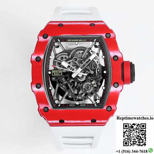 Richard Mille Rm35-02 Bbr Factory Red Carbon Fiber-Rep Time Watches