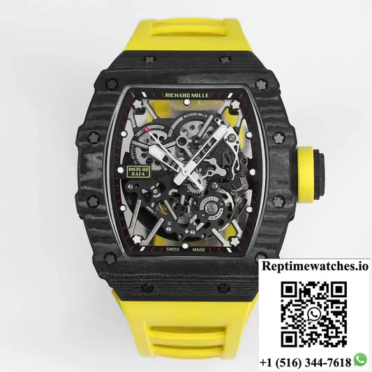 Richard Mille RM35-02 BBR Factory Yellow Strap - Watches
