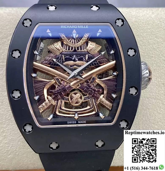 Richard Mille Rm47 Ys Factory Tourbillon Skeleton Dial-Rep Time Watches