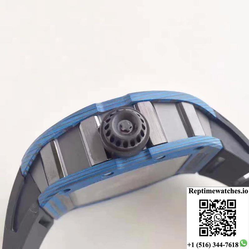 Richard Mille Rm50-27-01 Ntpt Blue Forged Carbon Skeleton Dial-Rep Time Watches