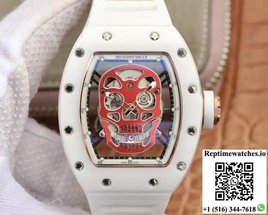 Richard Mille RM52-01 KV Factory Red Skull Dial AF Factory