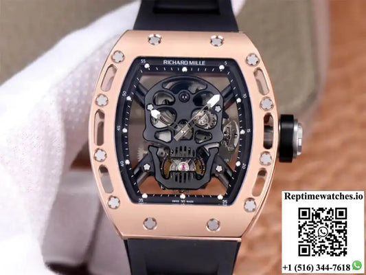 Richard Mille RM52-01 Tourbillon JB Factory Ceramic Skull Dial - Watches