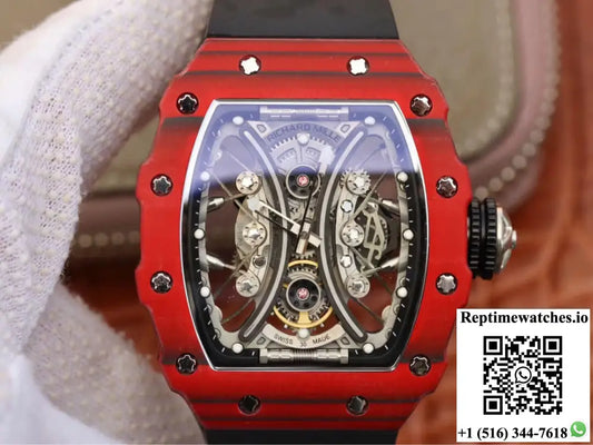 Richard Mille RM53-01 KV Factory TPT Carbon Fiber Black Strap AF Factory