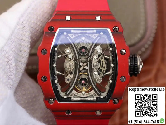 Richard Mille RM53-01 KV Factory TPT Carbon Fiber Skeleton Dial AF Factory