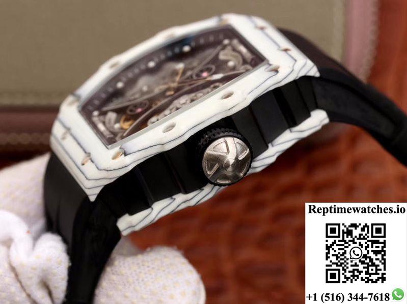 Richard Mille Rm53-01 White Ceramic Case Skeleton Dial-Rep Time Watches