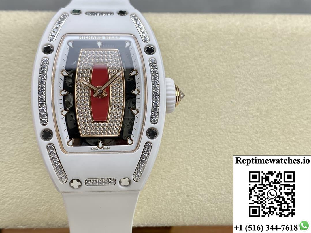 Richard Miller Ladies Rm07-01 Bba Factory Ceramic Model-Rep Time Watches
