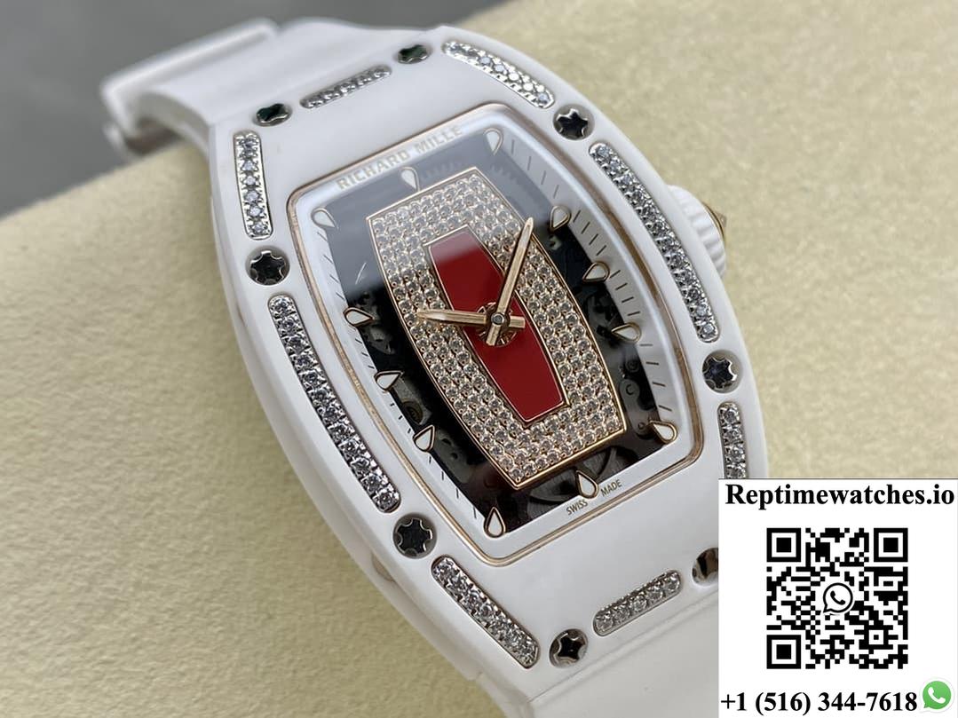 Richard Miller Ladies Rm07-01 Bba Factory Ceramic Model-Rep Time Watches