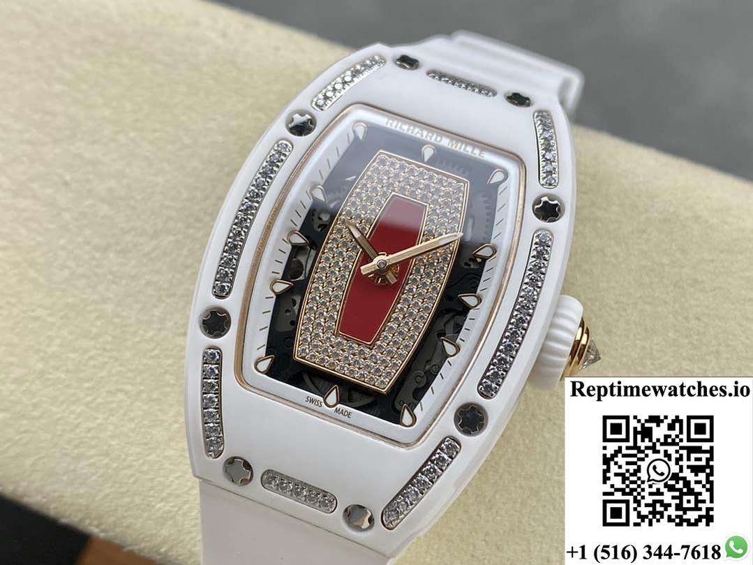 Richard Miller Ladies Rm07-01 Bba Factory Ceramic Model-Rep Time Watches