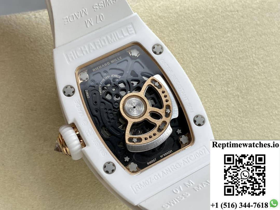 Richard Miller Ladies Rm07-01 Bba Factory Ceramic Model-Rep Time Watches
