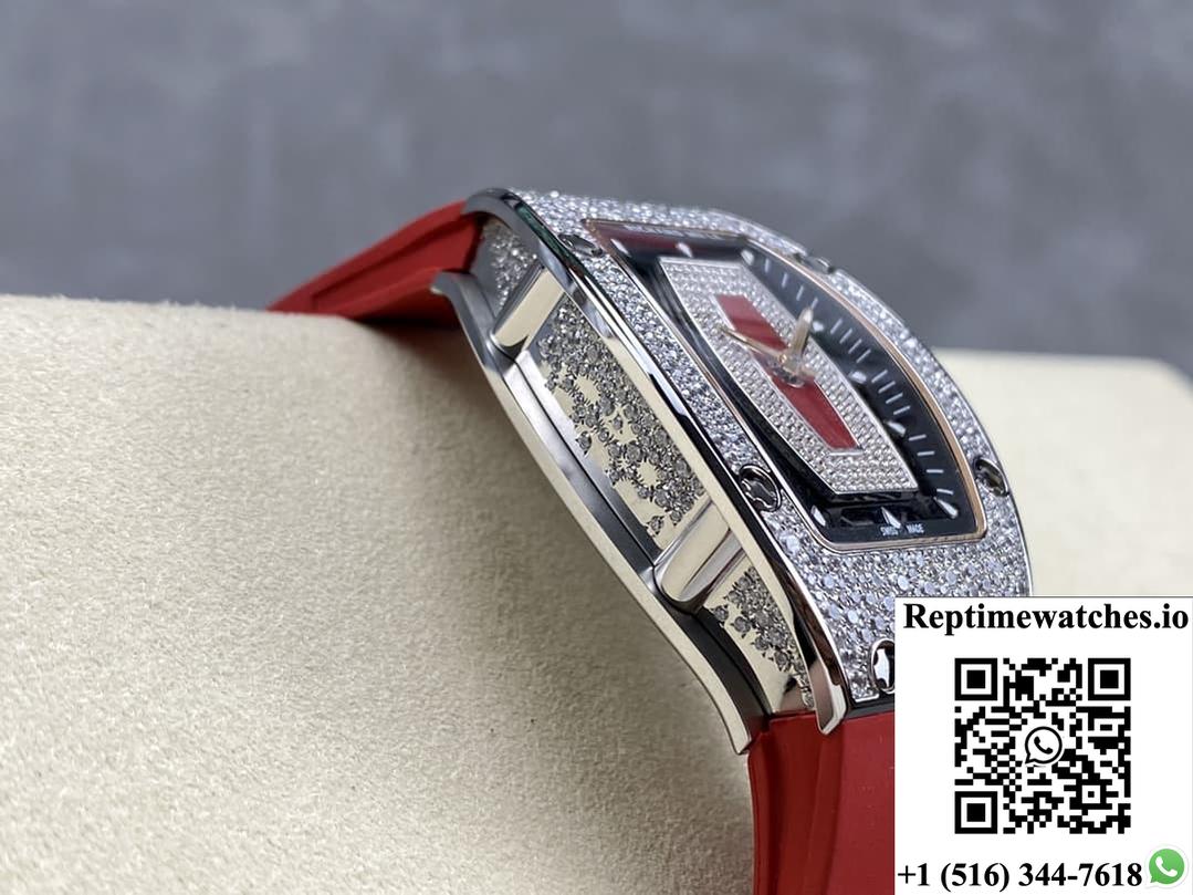 Richard Miller Ladies Rm07-01 Bba Factory Rubber Strap-Rep Time Watches