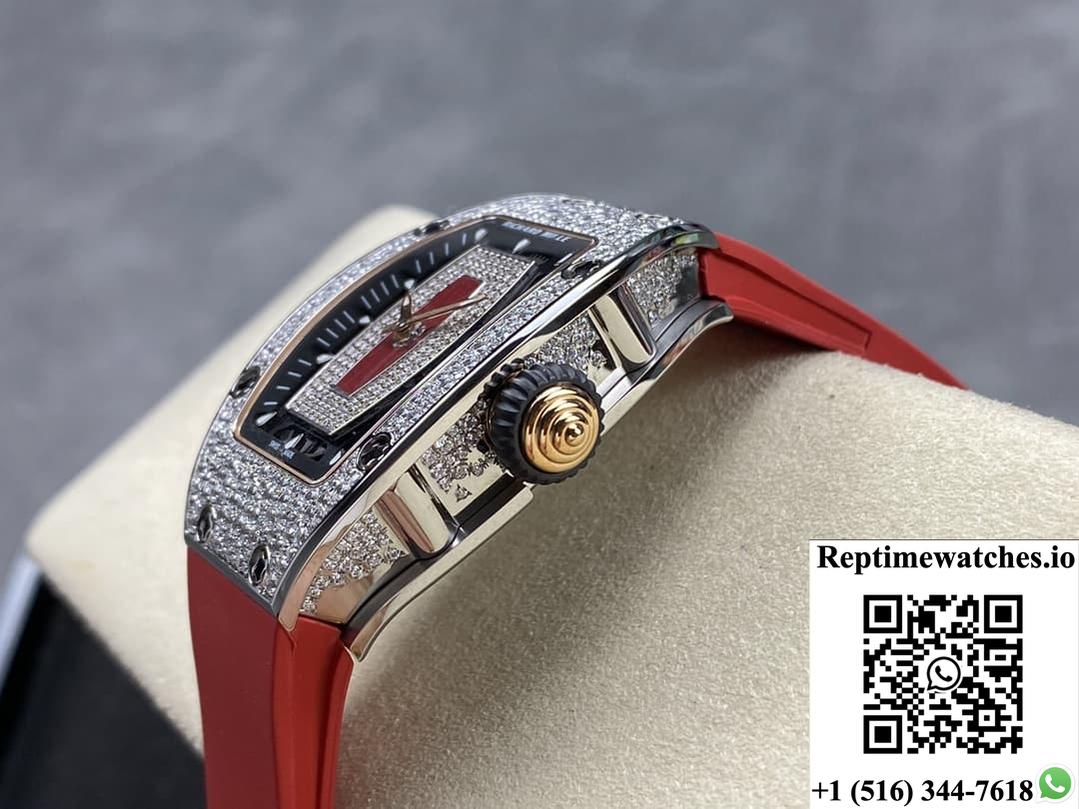 Richard Miller Ladies Rm07-01 Bba Factory Rubber Strap-Rep Time Watches