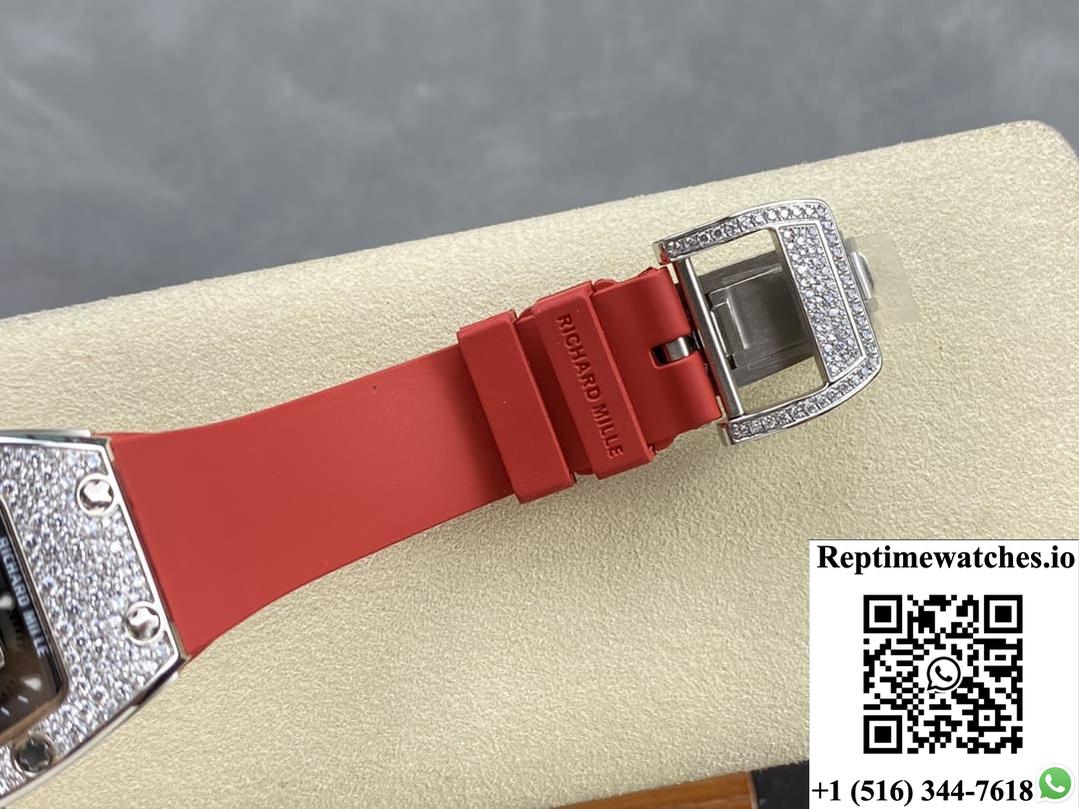 Richard Miller Ladies Rm07-01 Bba Factory Rubber Strap-Rep Time Watches