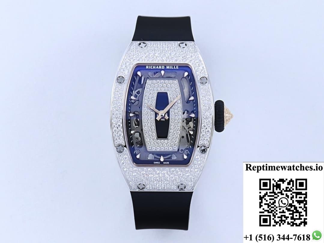 Richard Miller Ladies Rm07-01 Zf Factory Black Strap-Rep Time Watches