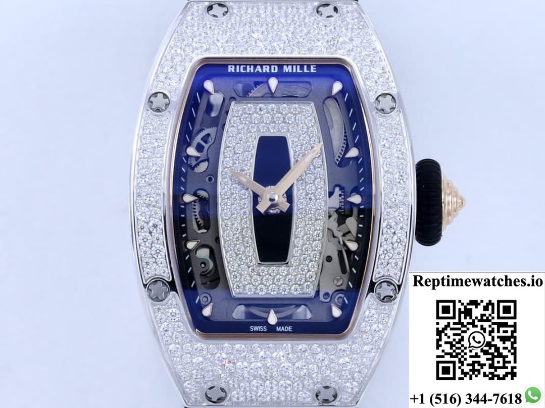 Richard Miller Ladies Rm07-01 Zf Factory Black Strap-Rep Time Watches