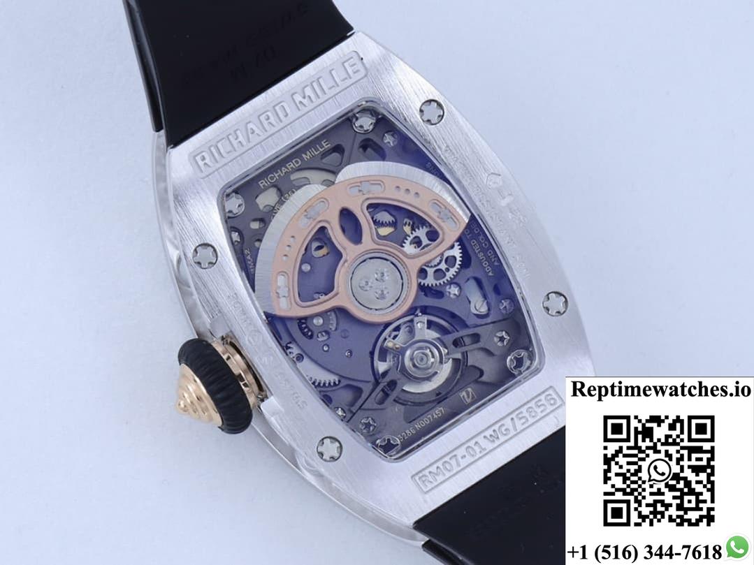 Richard Miller Ladies Rm07-01 Zf Factory Black Strap-Rep Time Watches