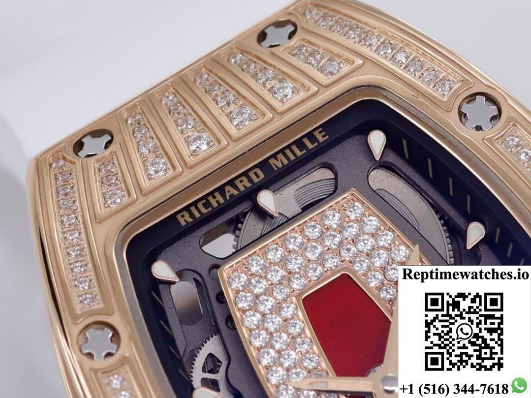 Richard Miller Ladies Rm07-01 Zf Factory Diamond Bezel-Rep Time Watches