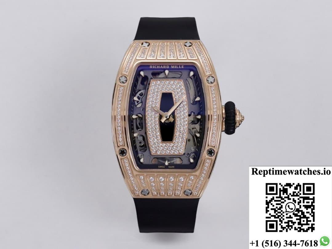 Richard Miller Ladies Rm07-01 Zf Factory Diamond Case-Rep Time Watches
