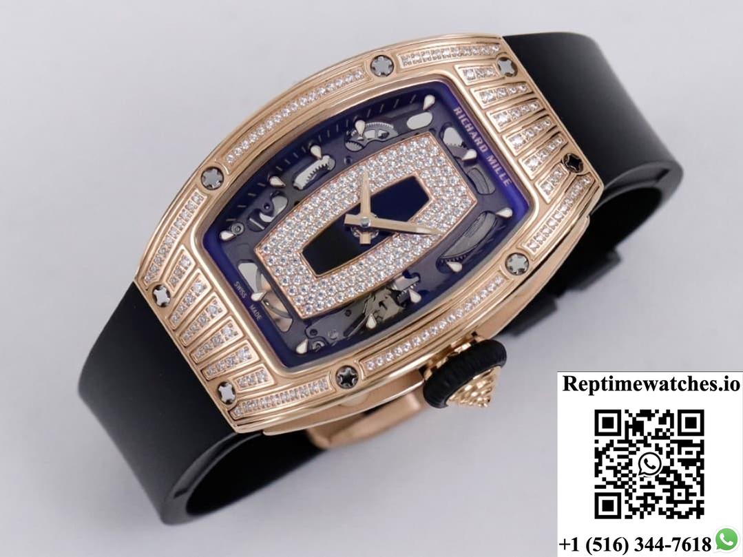 Richard Miller Ladies Rm07-01 Zf Factory Diamond Case-Rep Time Watches