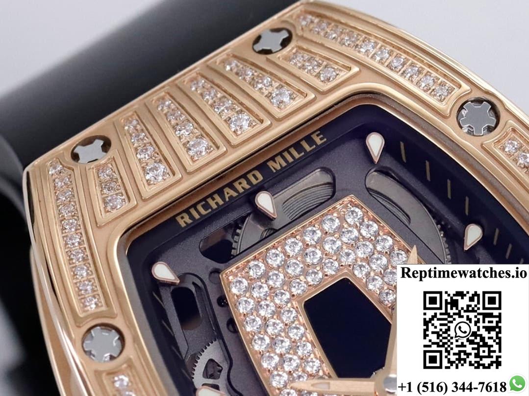 Richard Miller Ladies Rm07-01 Zf Factory Diamond Case-Rep Time Watches