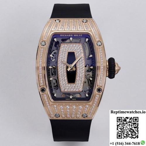 Richard Miller Ladies Rm07-01 Zf Factory Diamond Case-Rep Time Watches