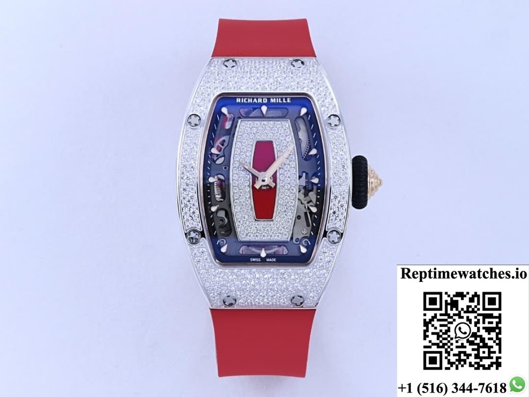 Richard Miller Ladies Rm07-01 Zf Factory Rose Gold Color Crown-Rep Time Watches