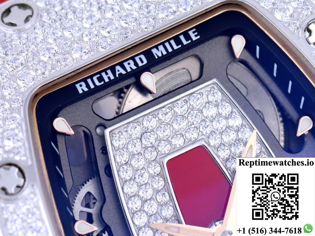 Richard Miller Ladies Rm07-01 Zf Factory Rose Gold Color Crown-Rep Time Watches