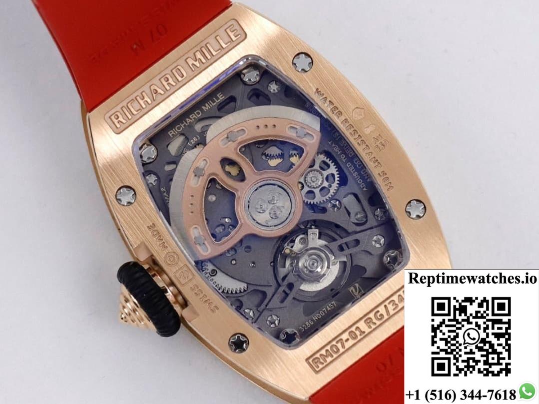 Richard Miller Ladies Rm07-01 Zf Factory Rubber Strap-Rep Time Watches