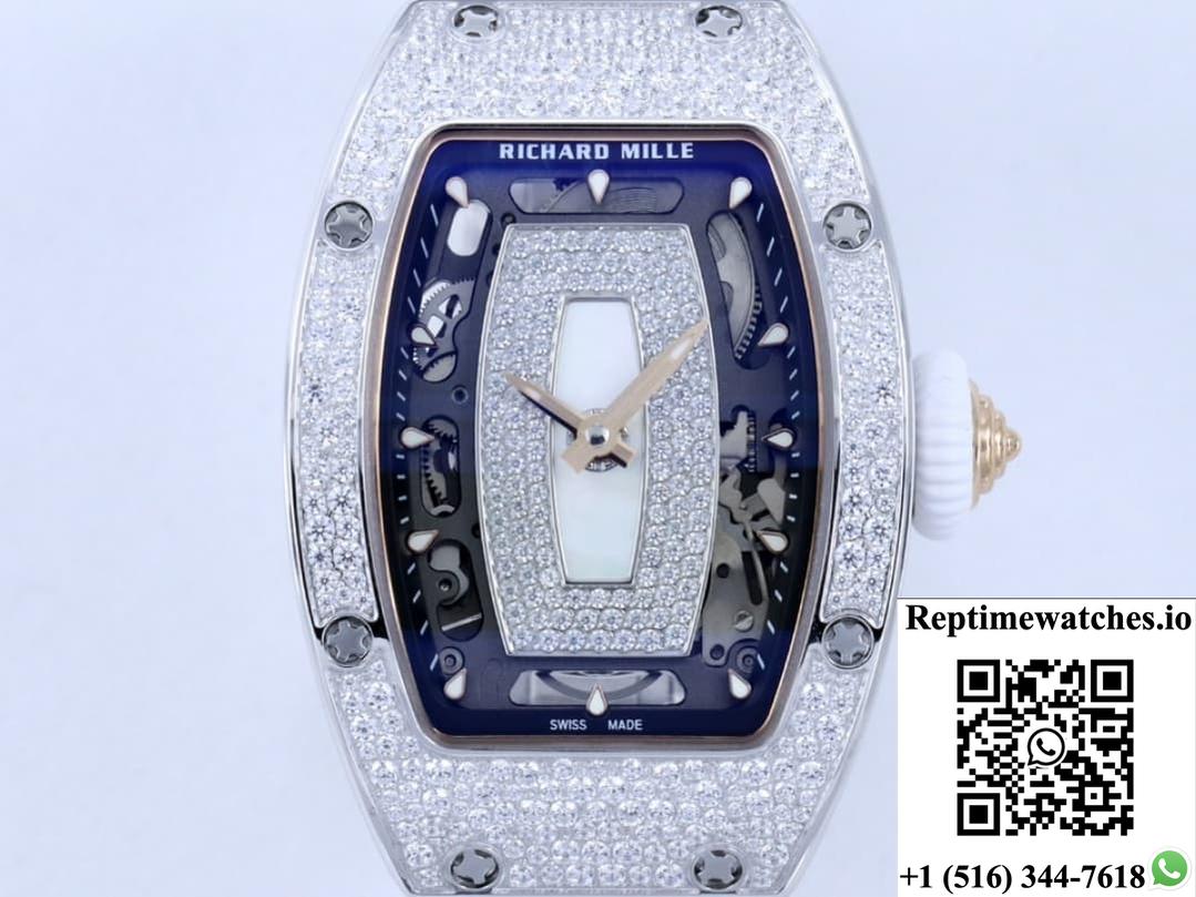 Richard Miller Ladies Rm07-01 Zf Factory Transparent Case Back-Rep Time Watches