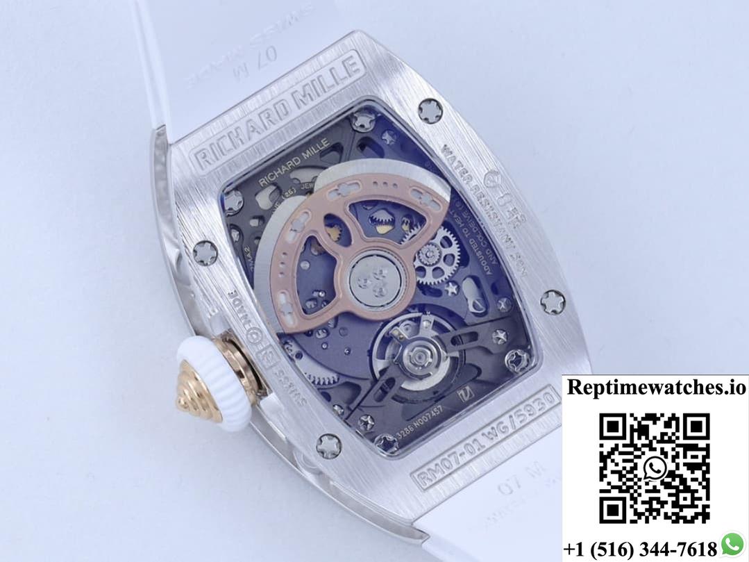Richard Miller Ladies Rm07-01 Zf Factory Transparent Case Back-Rep Time Watches