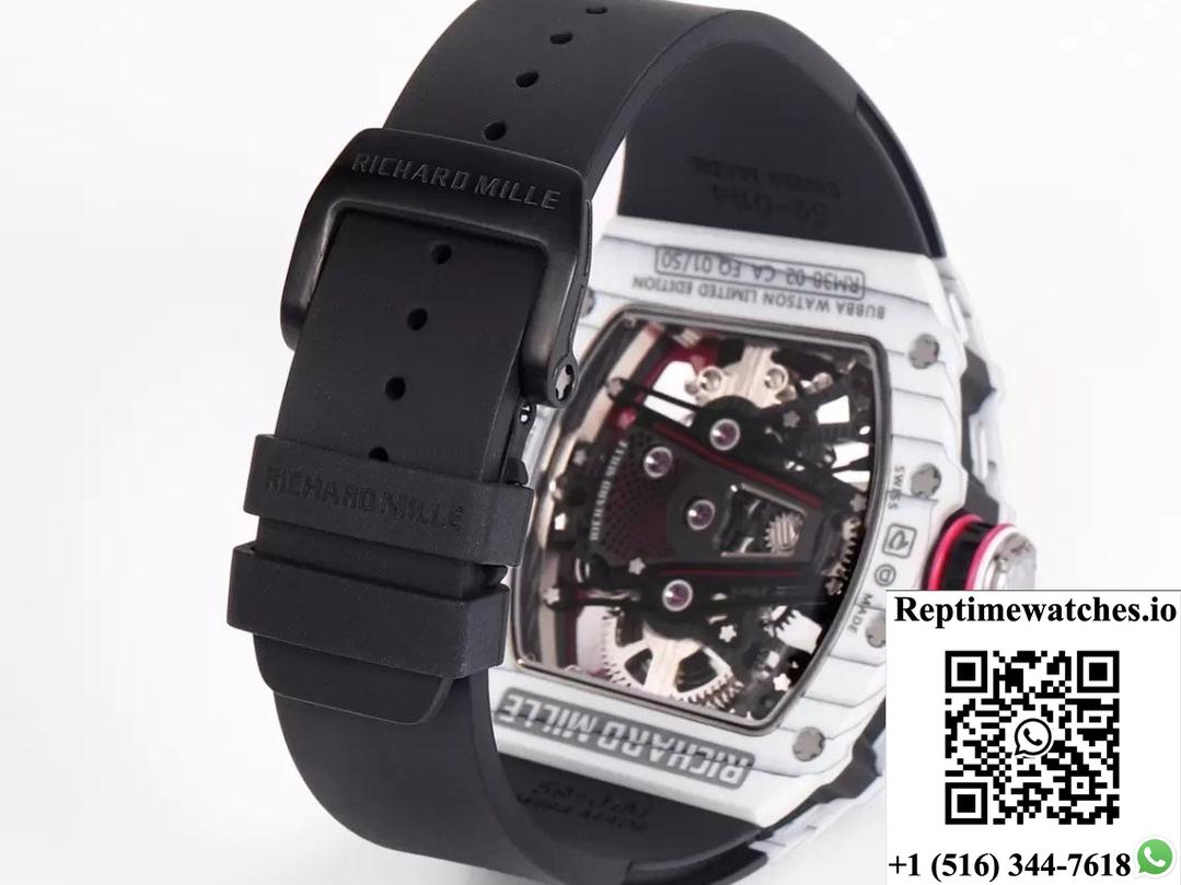 Richard Miller Men’S Rm38-02 Rm Factory Black Strap-Rep Time Watches