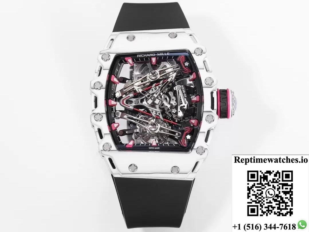 Richard Miller Men’S Rm38-02 Rm Factory Black Strap-Rep Time Watches