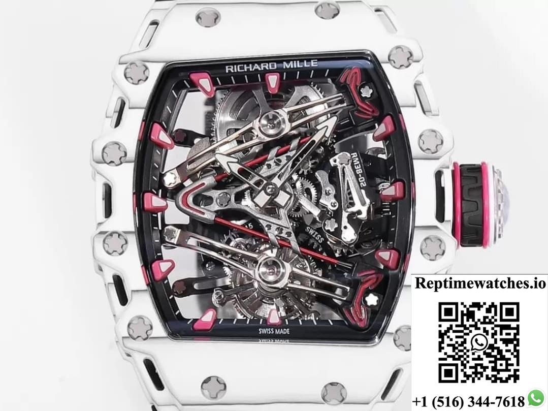 Richard Miller Men’S Rm38-02 Rm Factory Black Strap-Rep Time Watches