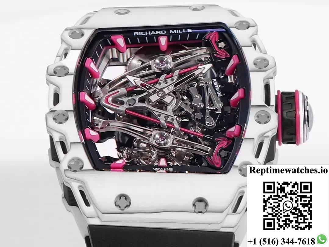 Richard Miller Men’S Rm38-02 Rm Factory Black Strap-Rep Time Watches