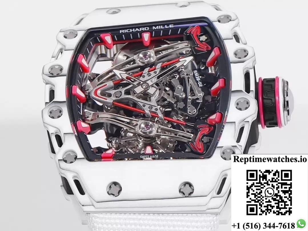 Richard Miller Men’S Rm38-02 Rm Factory Carbon Fiber Bezel-Rep Time Watches