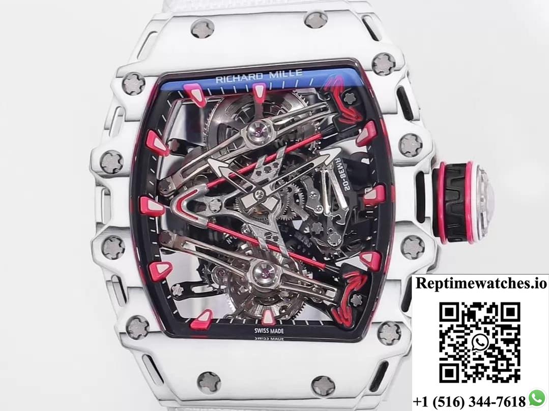 Richard Miller Men’S Rm38-02 Rm Factory Carbon Fiber Bezel-Rep Time Watches