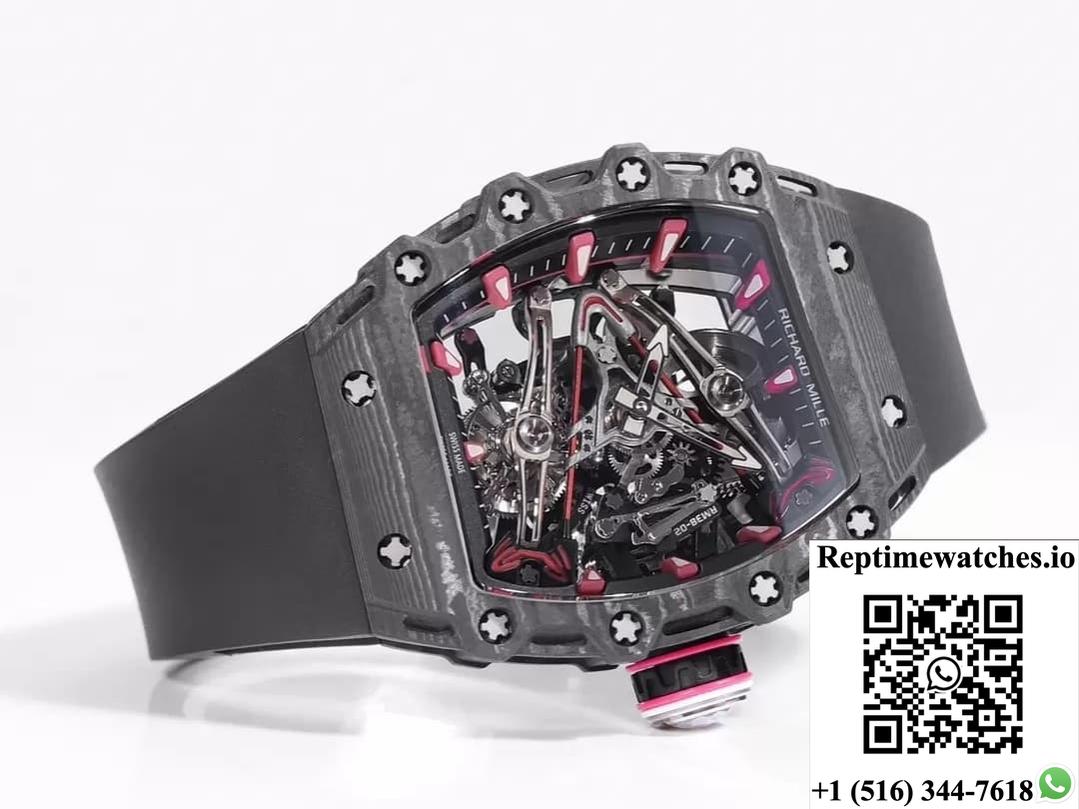 Richard Miller Men’S Rm38-02 Rm Factory Carbon Fiber Case-Rep Time Watches