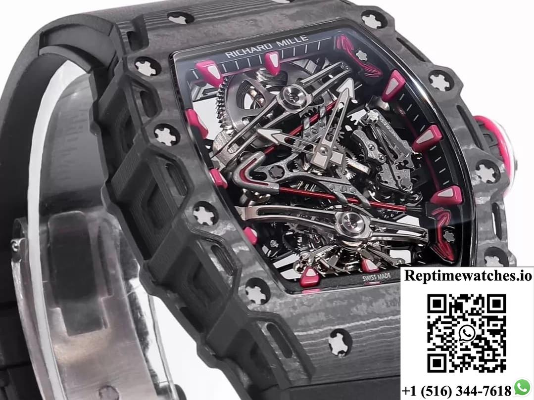 Richard Miller Men’S Rm38-02 Rm Factory Carbon Fiber Case-Rep Time Watches