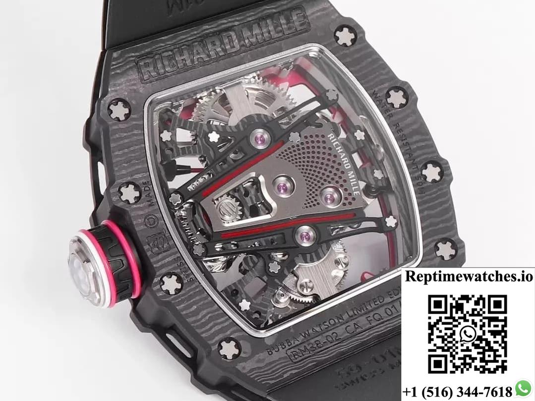 Richard Miller Men’S Rm38-02 Rm Factory Carbon Fiber Case-Rep Time Watches