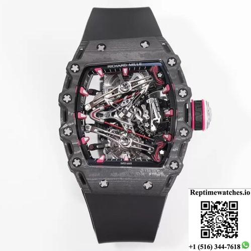 Richard Miller Men’S Rm38-02 Rm Factory Carbon Fiber Case-Rep Time Watches