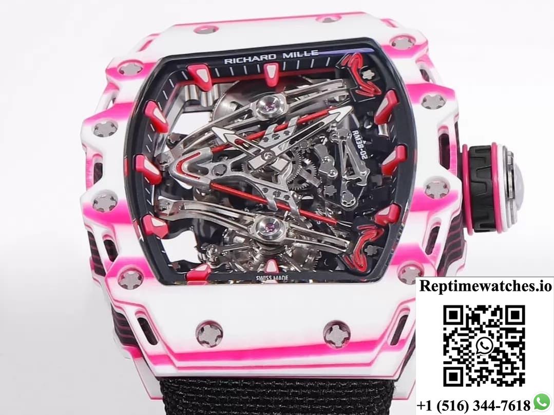 Richard Miller Men’S Rm38-02 Rm Factory Transparent Case Back-Rep Time Watches
