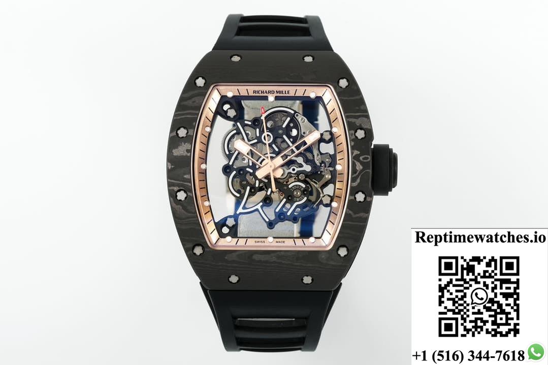 Richard Miller Rm055 Ntpt Zf Factory Black Strap-Rep Time Watches