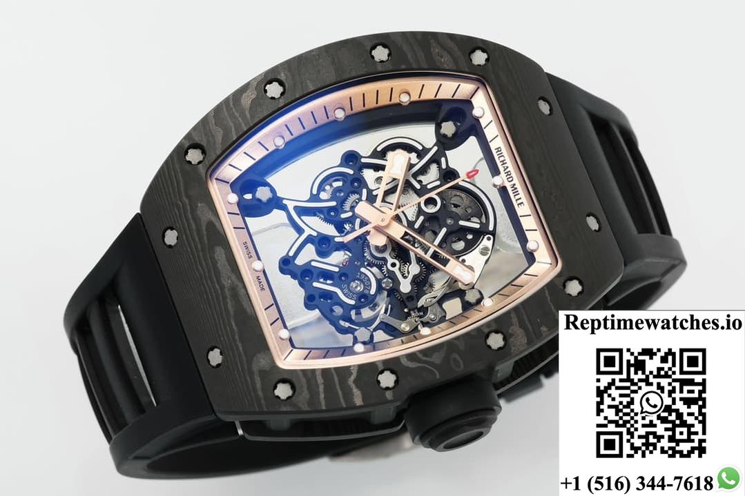Richard Miller Rm055 Ntpt Zf Factory Black Strap-Rep Time Watches