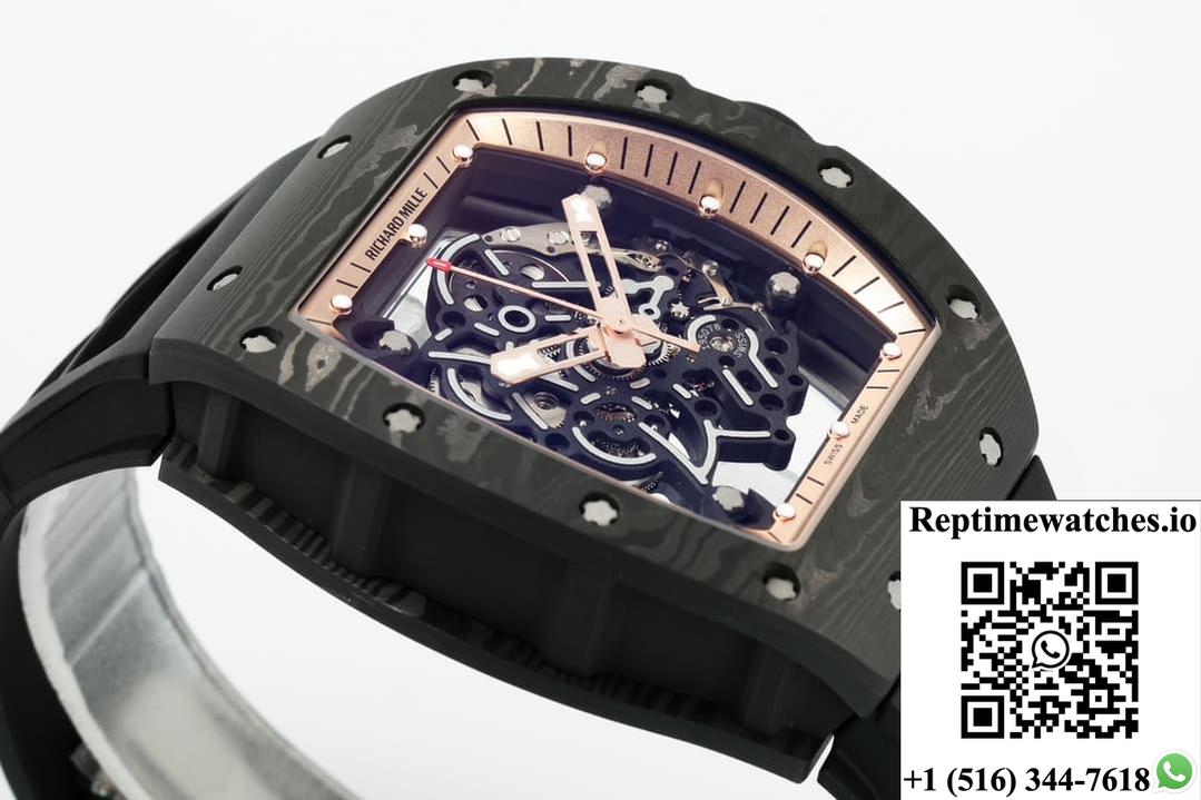 Richard Miller Rm055 Ntpt Zf Factory Black Strap-Rep Time Watches