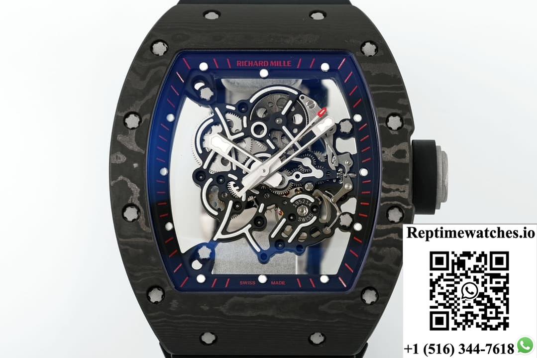 Richard Miller Rm055 Ntpt Zf Factory Carbon Fiber-Rep Time Watches